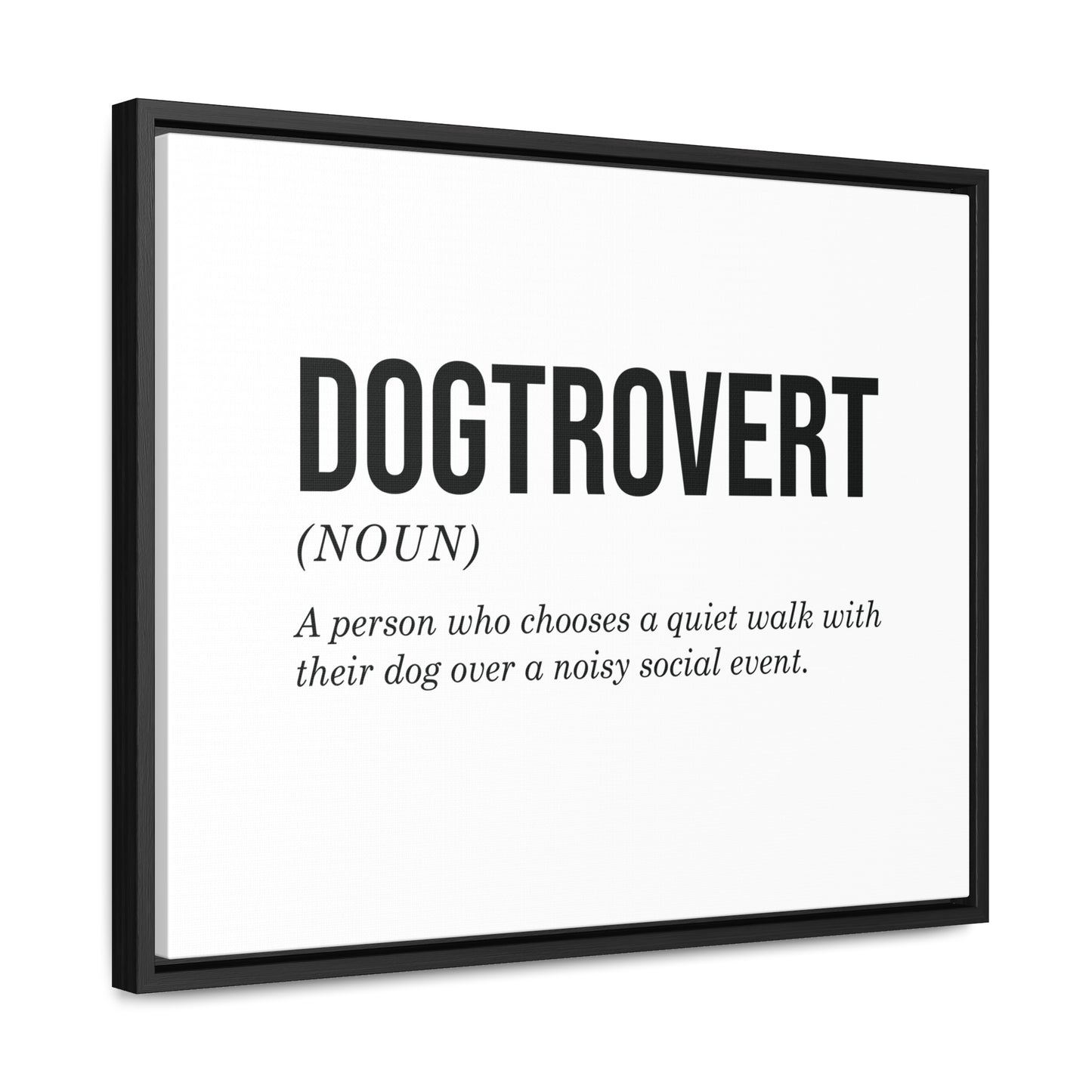 Dogtrovert Canvas Wall Art