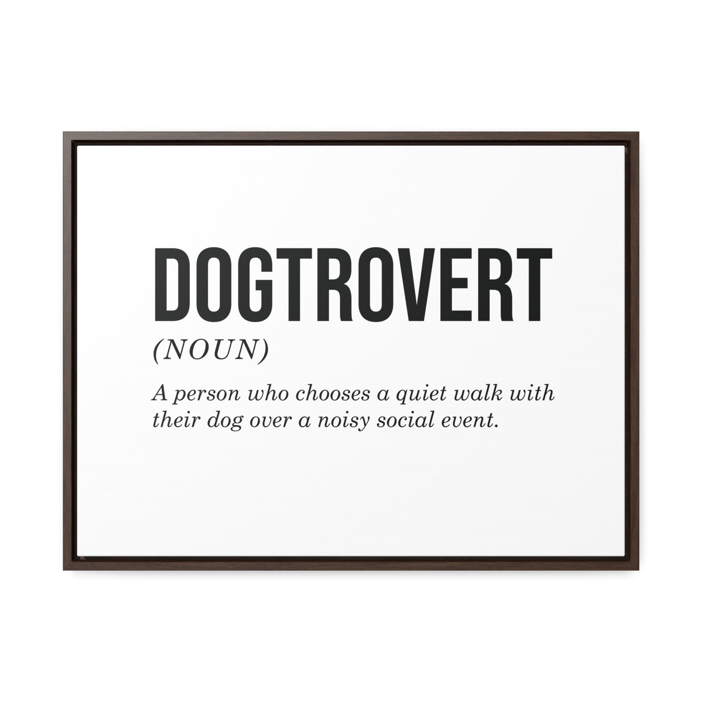 Dogtrovert Canvas Wall Art