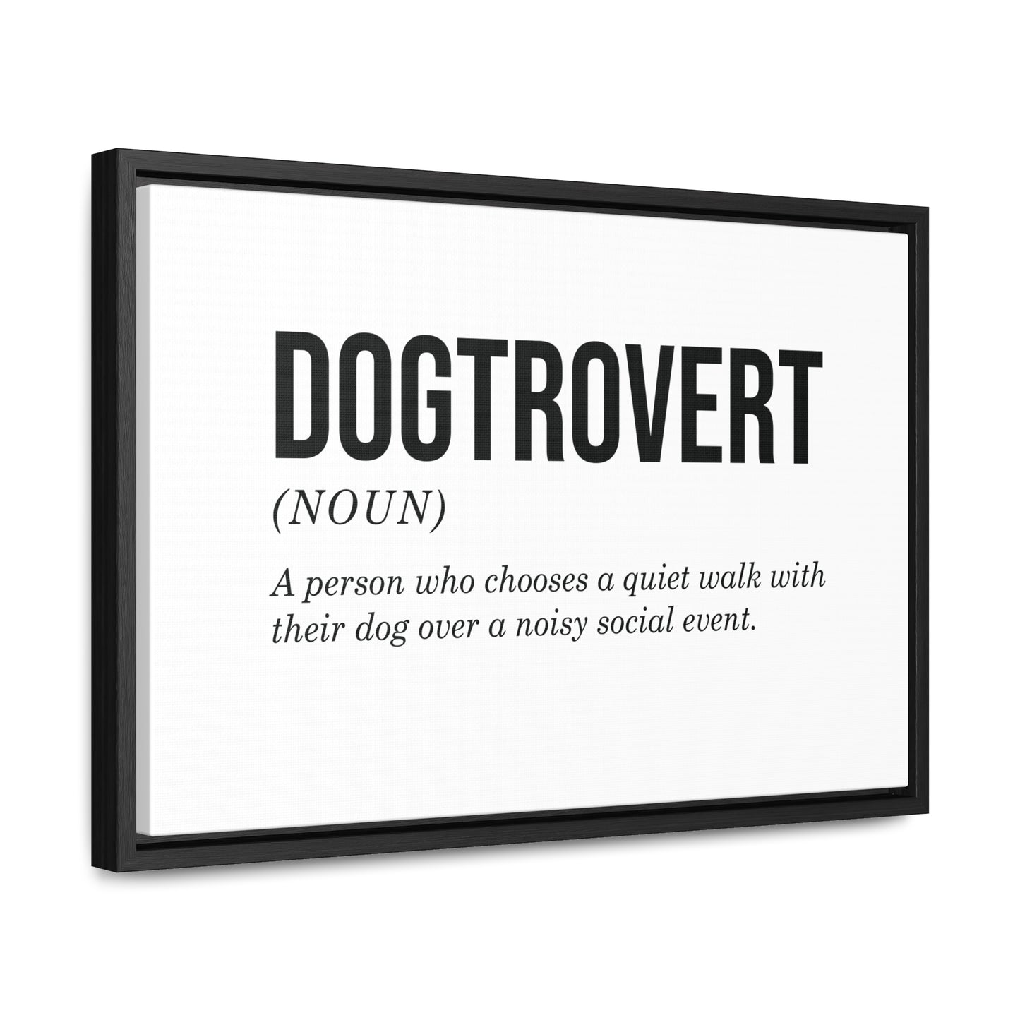 Dogtrovert Canvas Wall Art