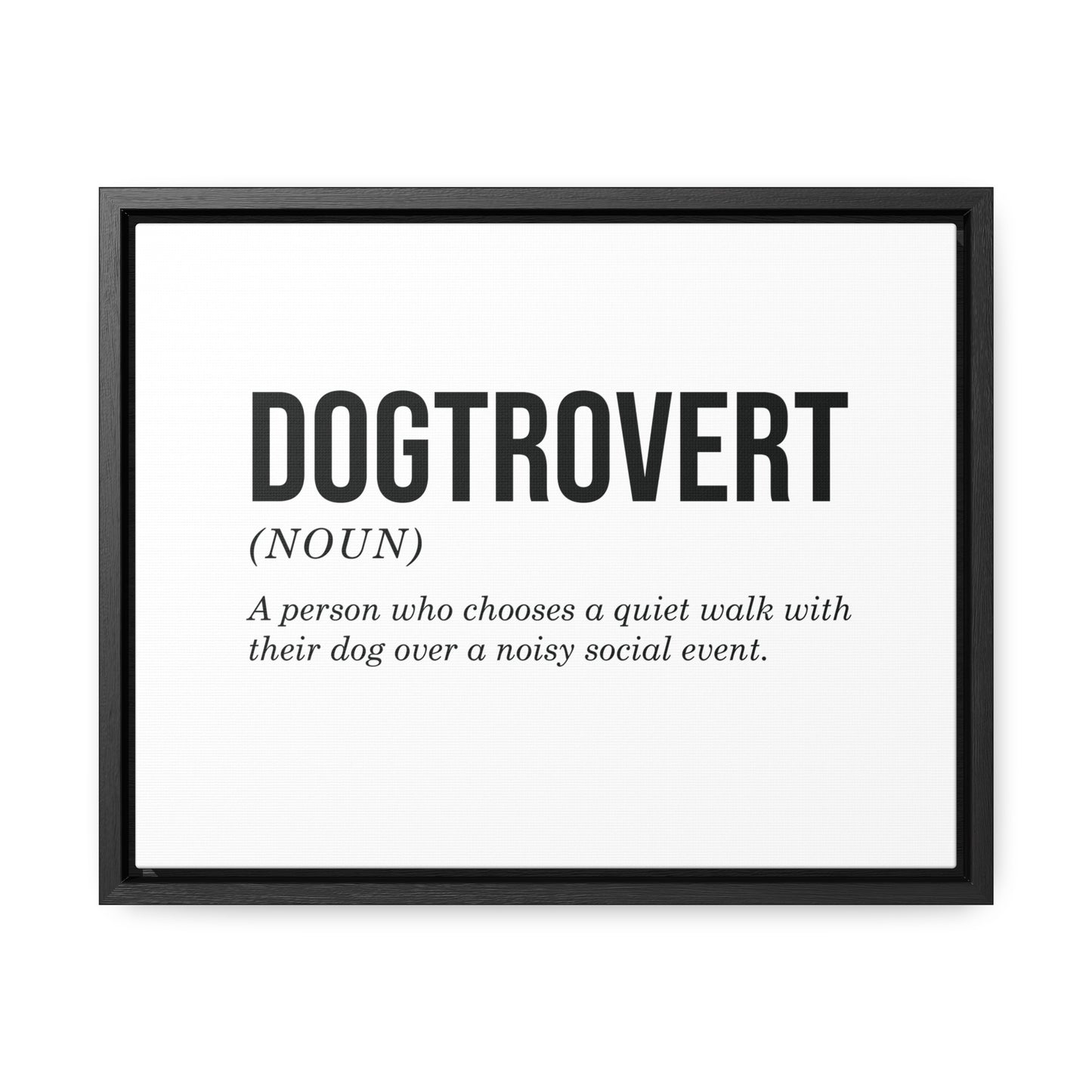 Dogtrovert Canvas Wall Art