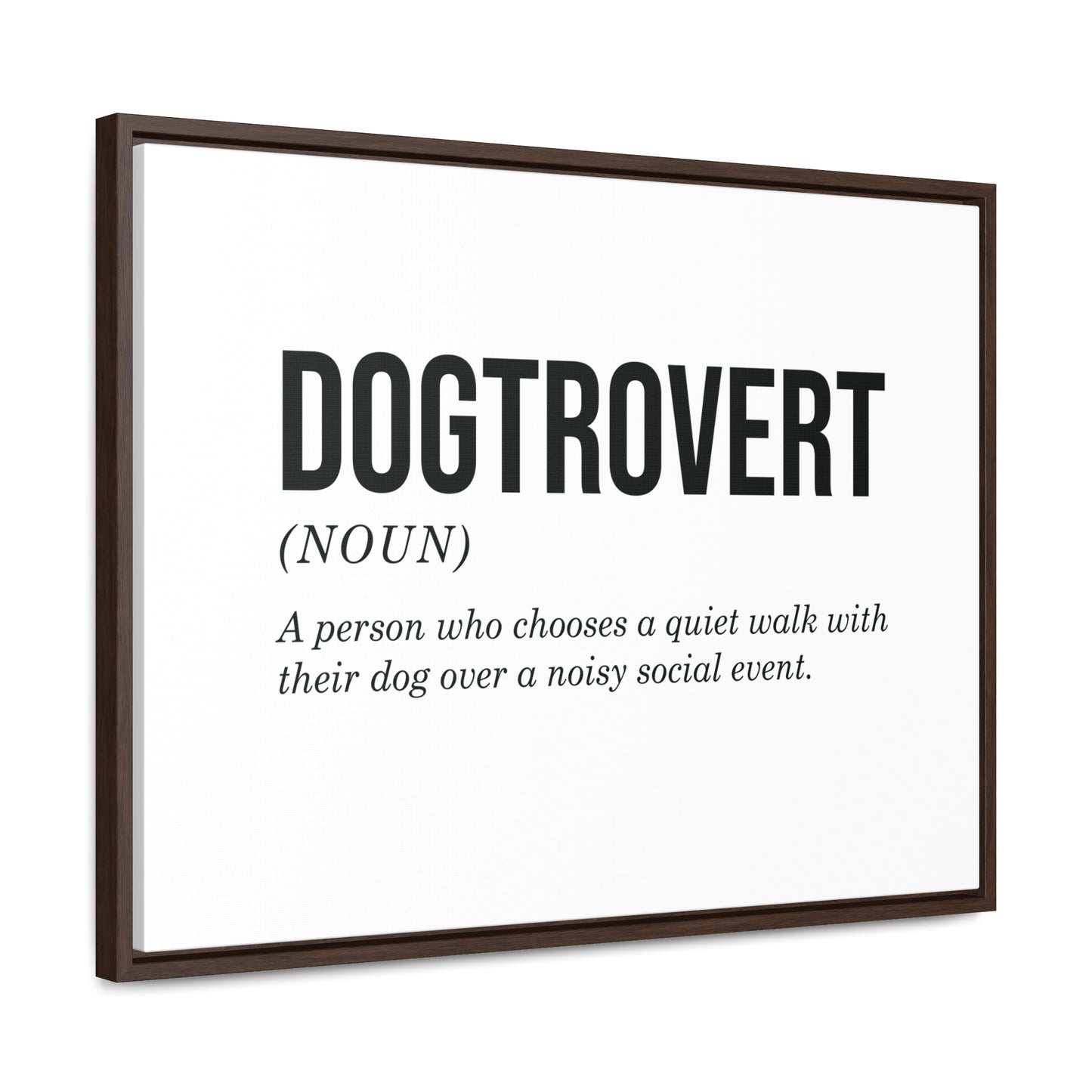 Dogtrovert Canvas Wall Art