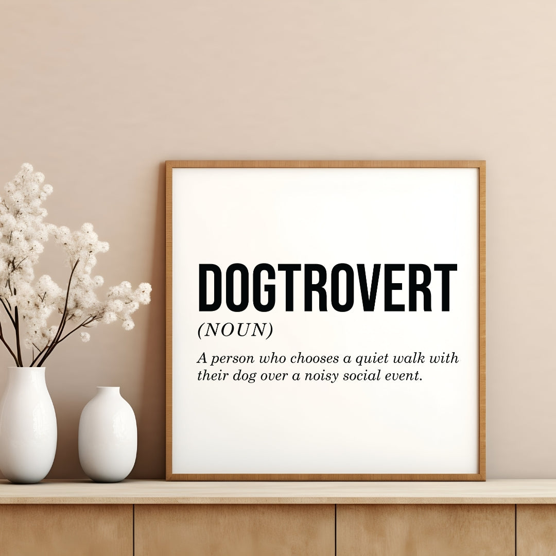 Dogtrovert Canvas Wall Art