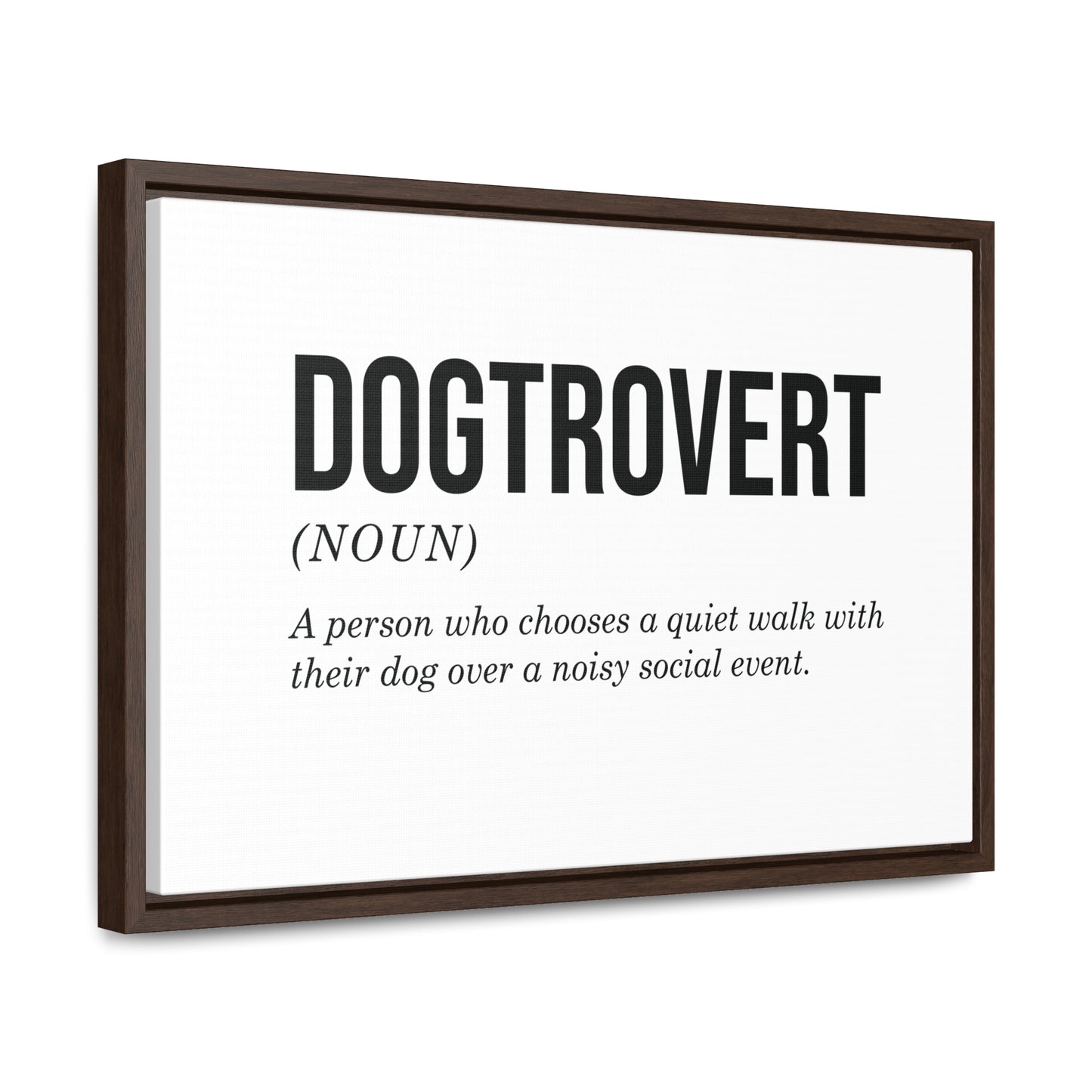 Dogtrovert Canvas Wall Art