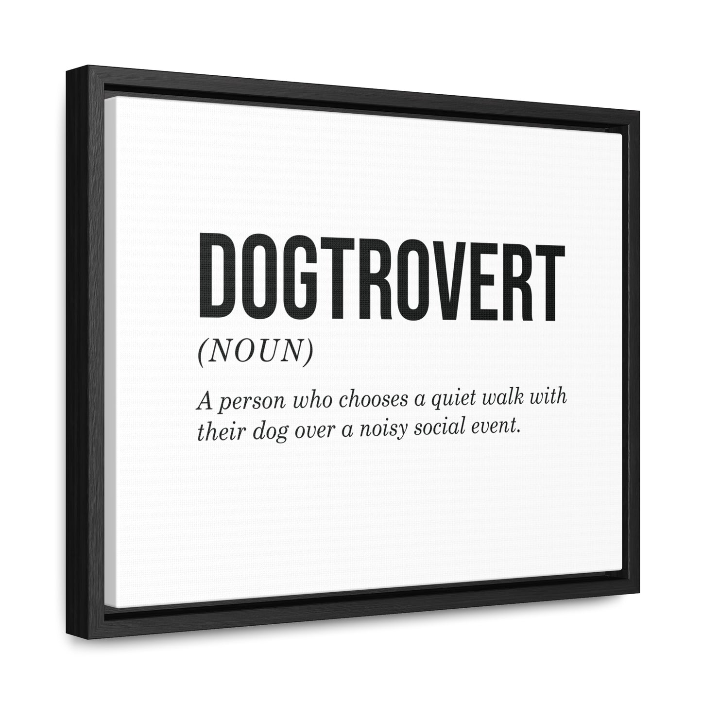 Dogtrovert Canvas Wall Art