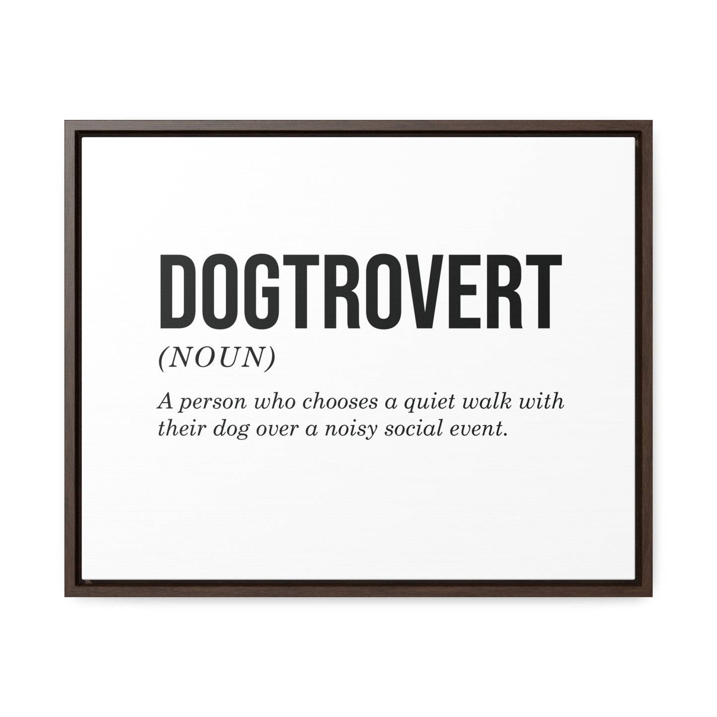 Dogtrovert Canvas Wall Art