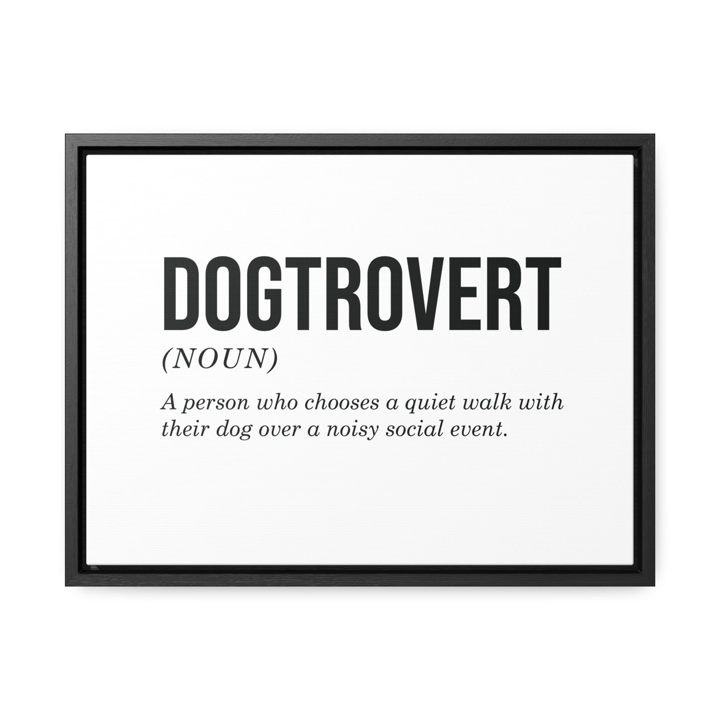 Dogtrovert Canvas Wall Art