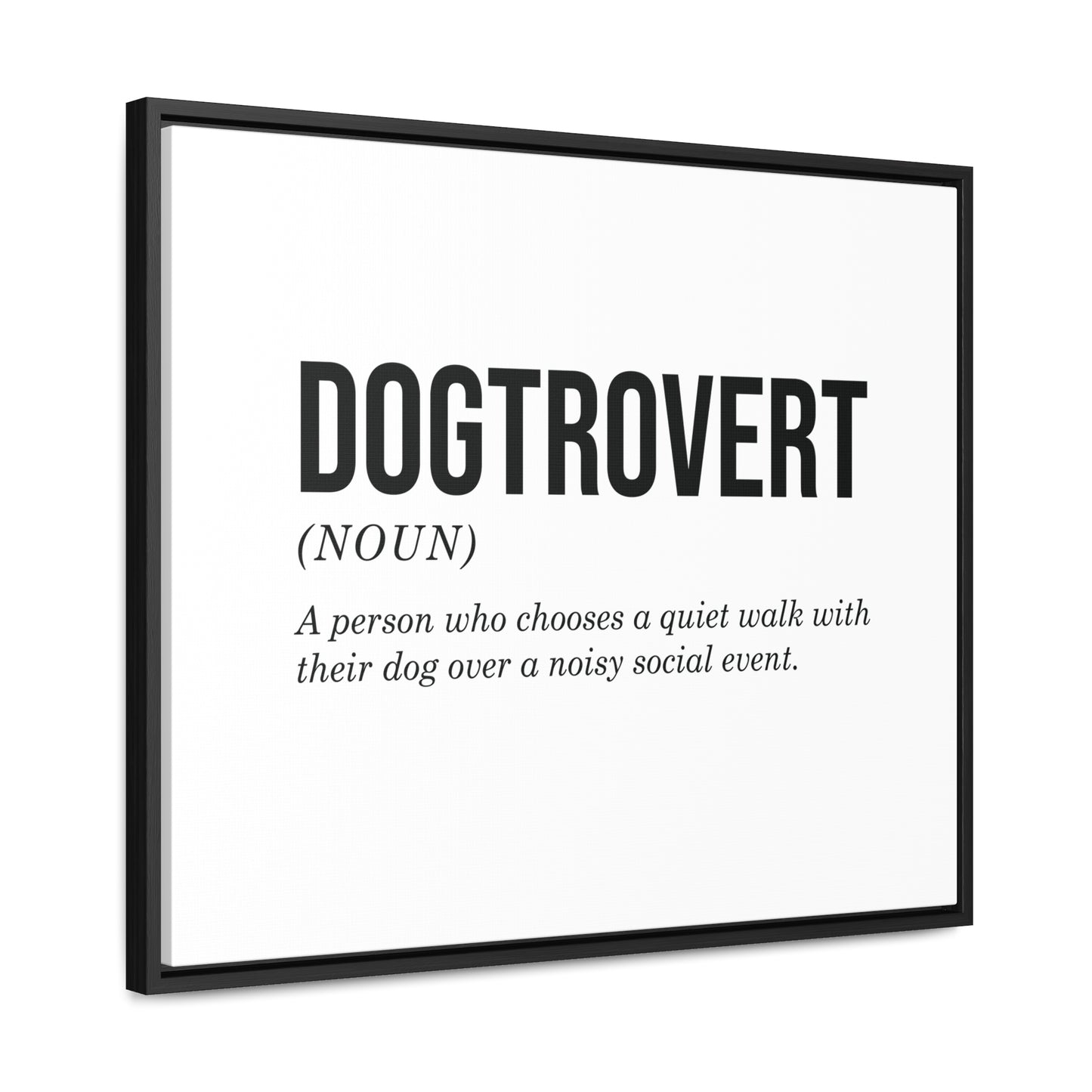 Dogtrovert Canvas Wall Art