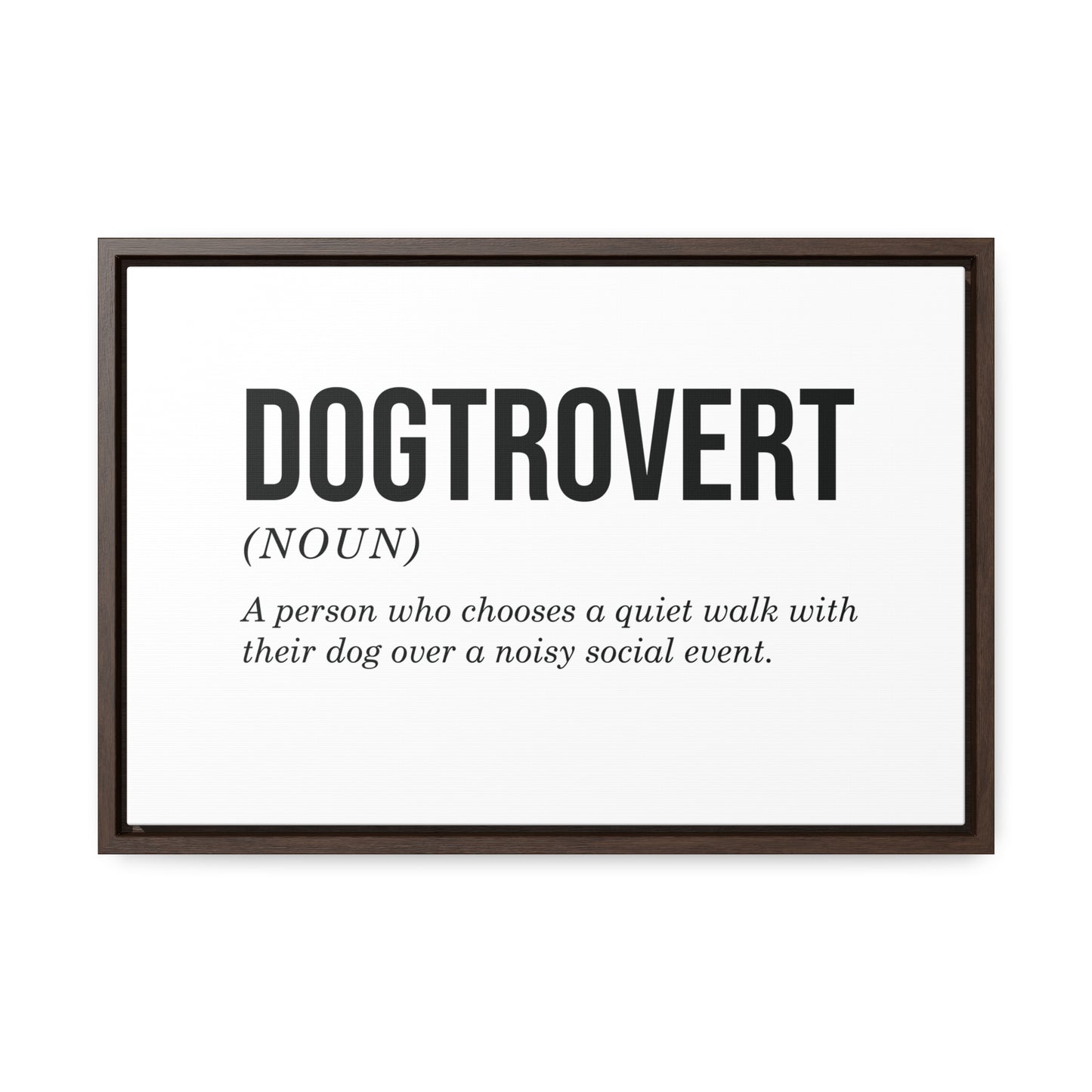 Dogtrovert Canvas Wall Art