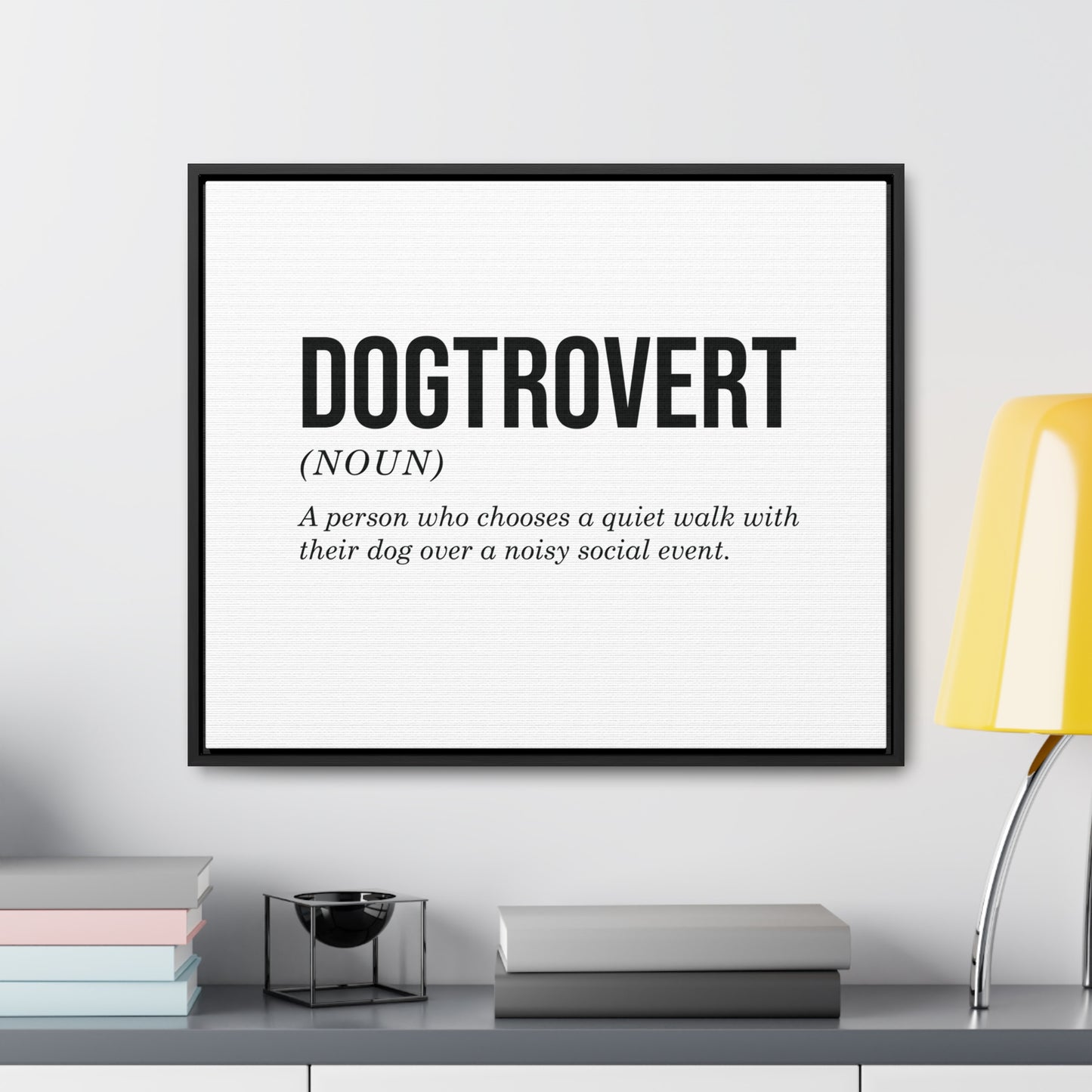 Dogtrovert Canvas Wall Art