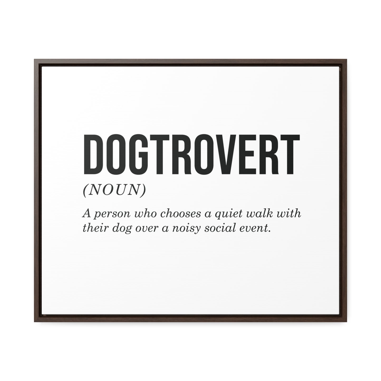 Dogtrovert Canvas Wall Art