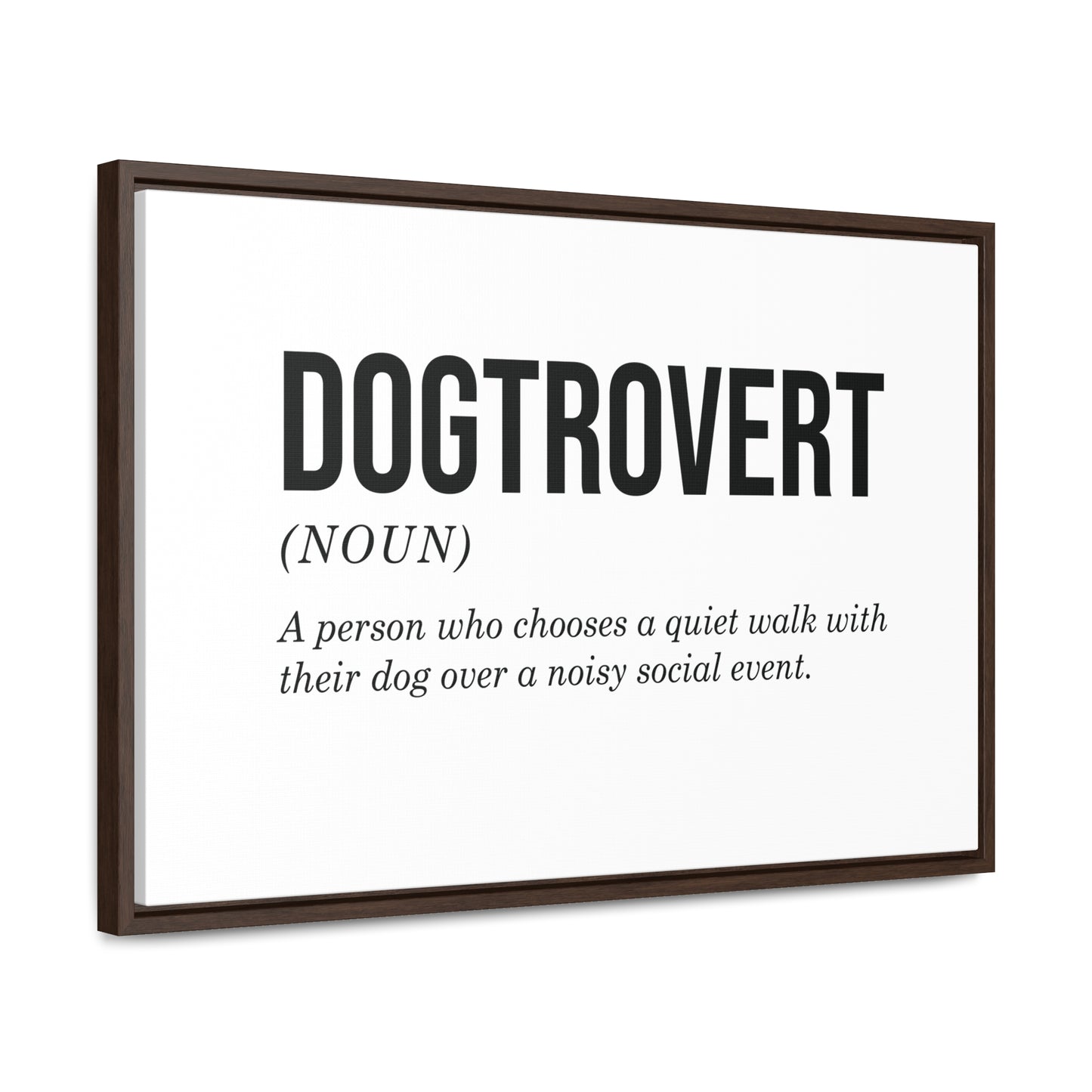 Dogtrovert Canvas Wall Art