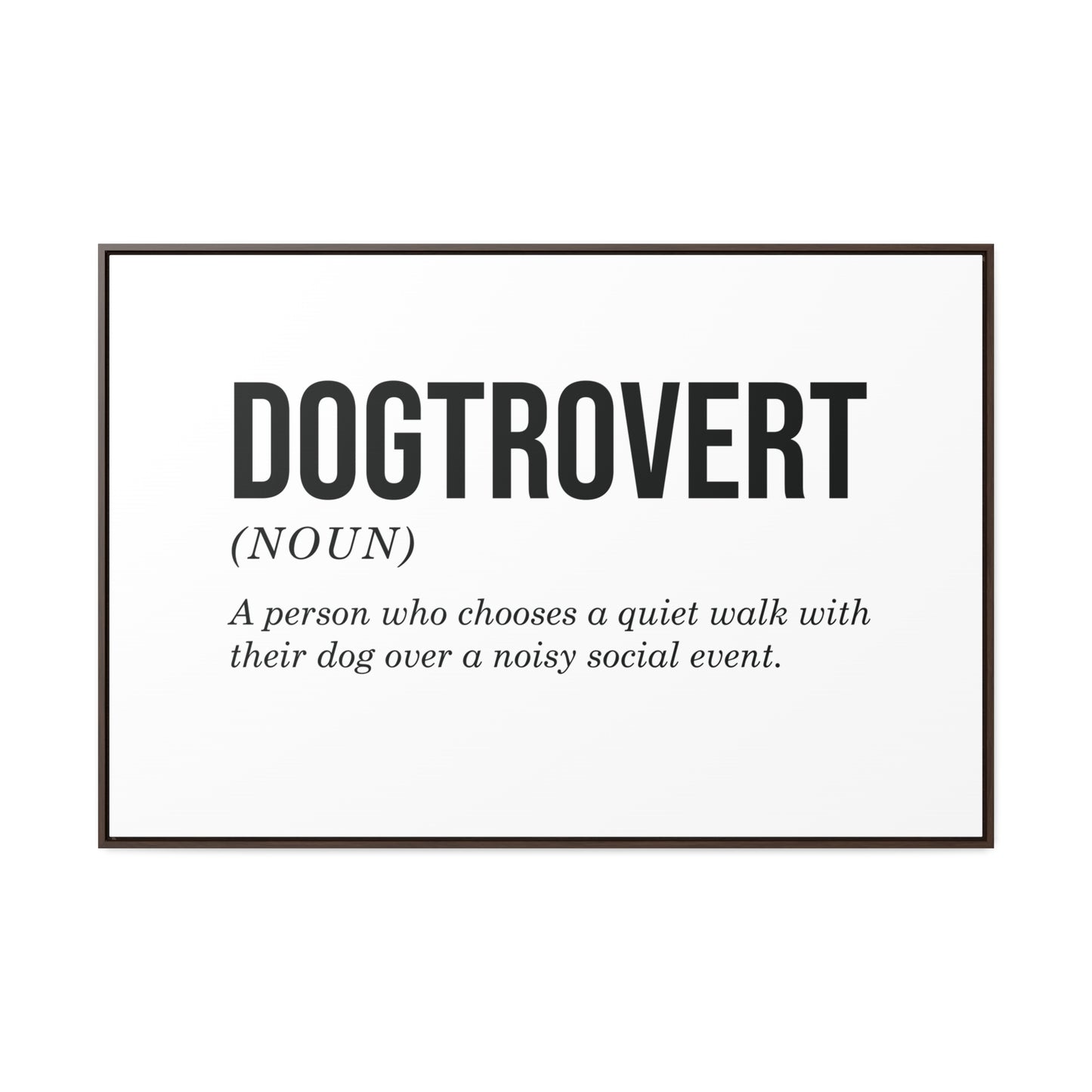 Dogtrovert Canvas Wall Art