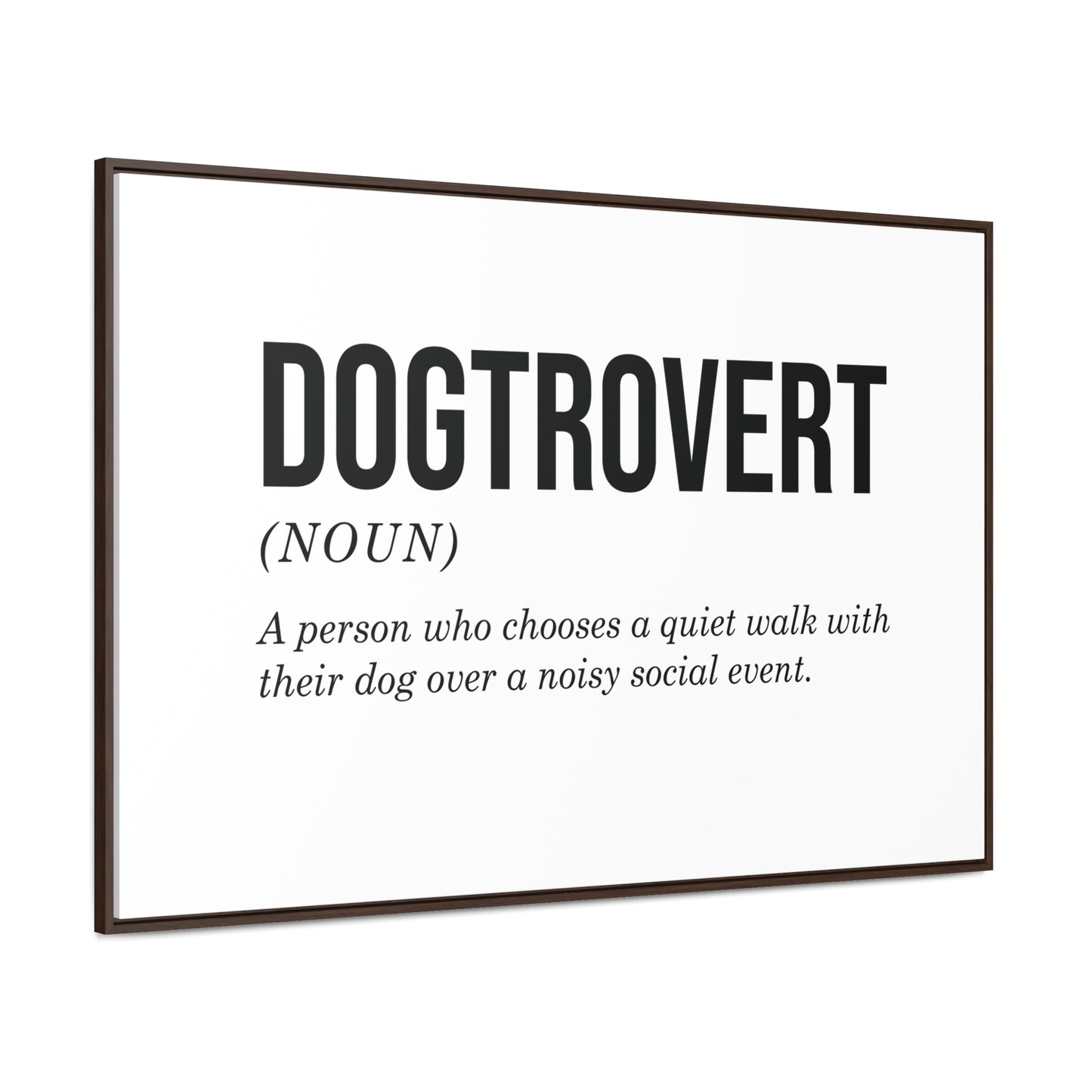 Dogtrovert Canvas Wall Art