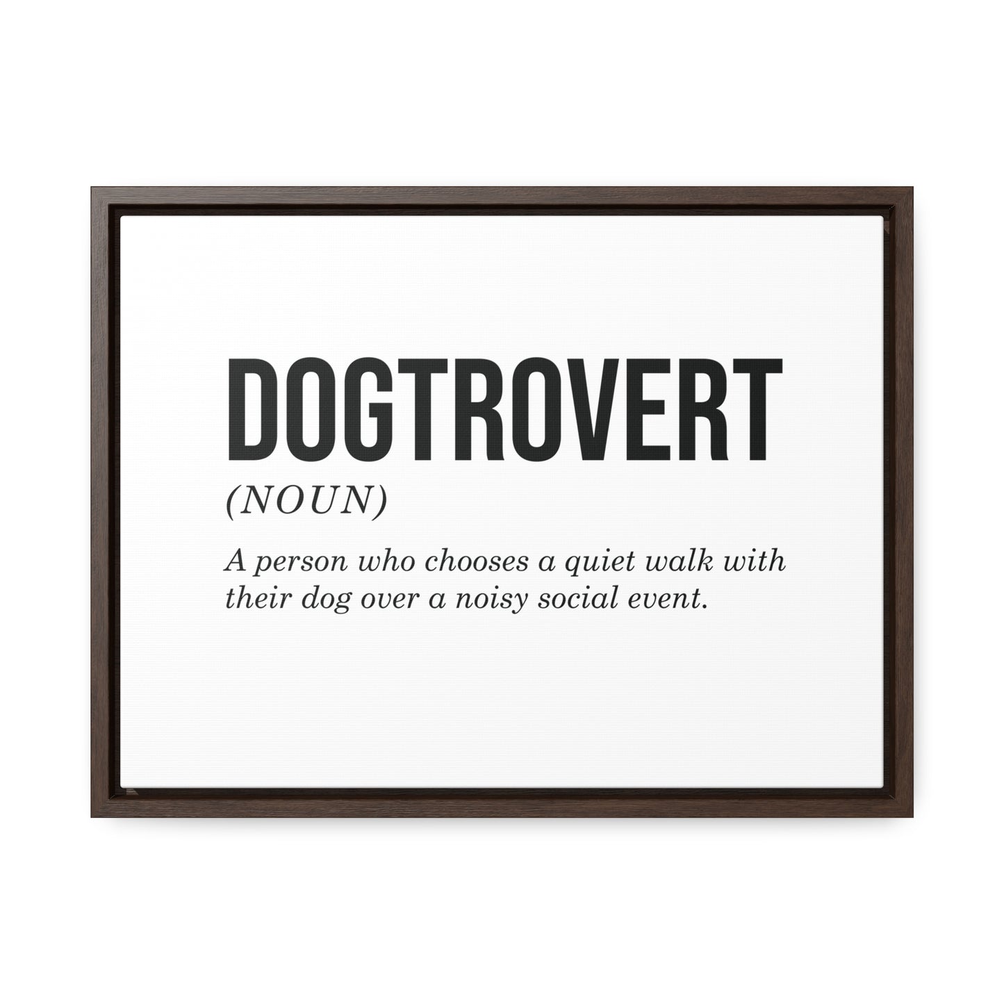 Dogtrovert Canvas Wall Art