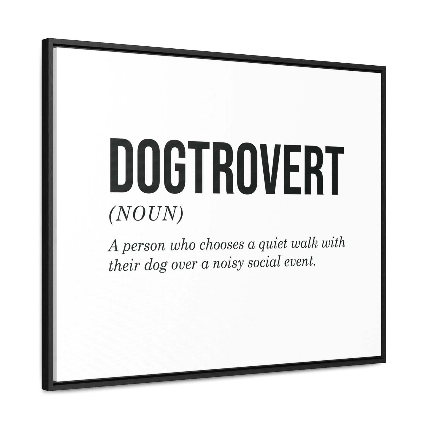 Dogtrovert Canvas Wall Art