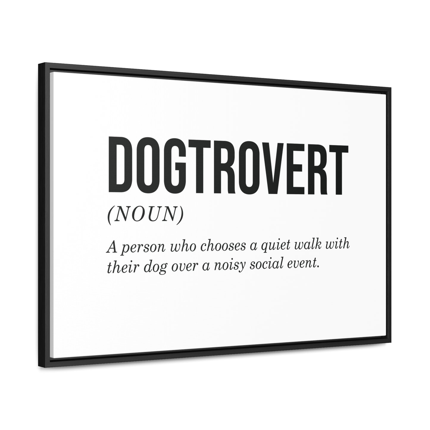 Dogtrovert Canvas Wall Art